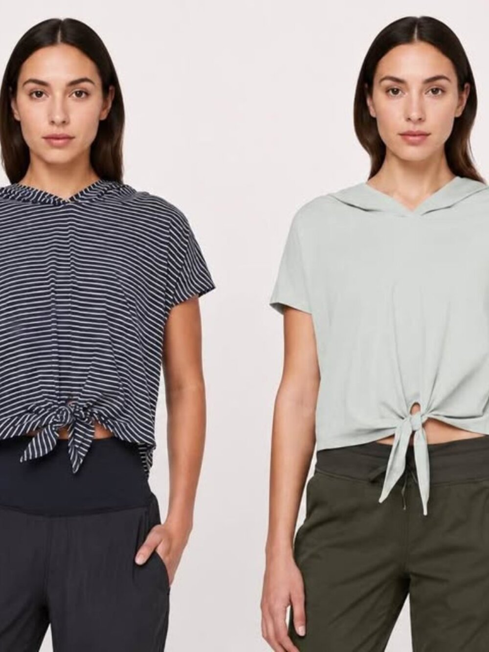 *Lululemon Knot Going to Fly Tee Hood – Size 8 (Lot of 2)
